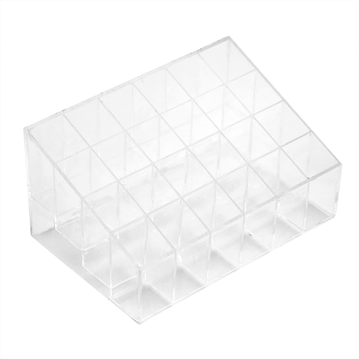 Store_9 - Lippenstift Houder - Make-up Organiser - Transparant - Nagellak Display - 24 Compartimenten - Geschikt voor Schoonheid - Kunststof