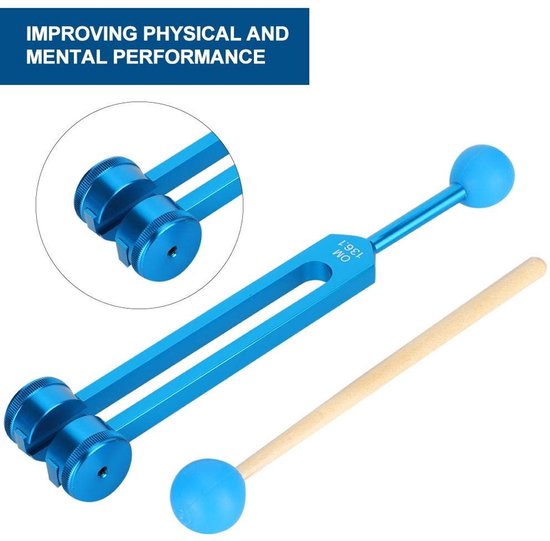 Store_9 - Stemvork - Yoga-stemvork - Niet-magnetische aluminiumlegering - Massagehamer - 136,1 Hz - Geschikt voor yoga-oefeningen en massage thuis ... van store-9 — afbeelding 4