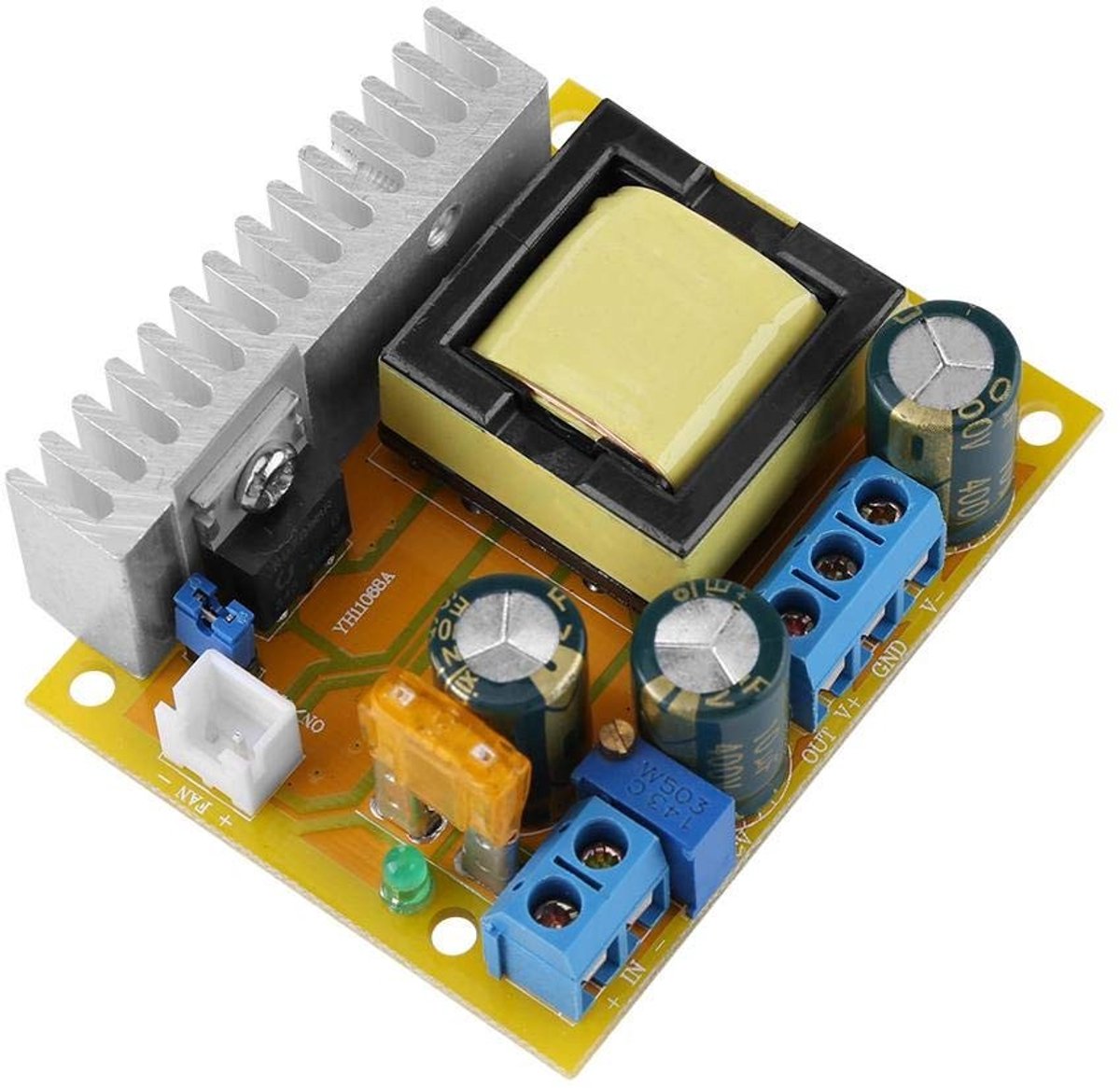 Golden crown - DC-DC Boost Module - Voltage Stabilisatie - Compact - Capacitor - Betrouwbare Bescherming - Voor Elektronica Projecten