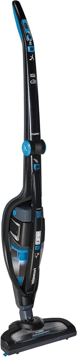 Draadloze Steelstofzuiger - Accu Stofzuiger Handstofzuiger - Snel Huis Reinigen - Inklapbare Handgreep Turbofunctie - 04 l - Zwart Blauw