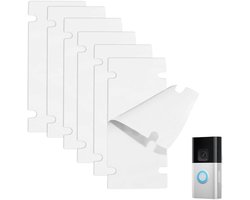 Dubbelzijdig plakband zonder boren – 6 stuks – sterke zelfklevende montagehouder voor Ring Battery Video Doorbell – voor glas, hout en metaal