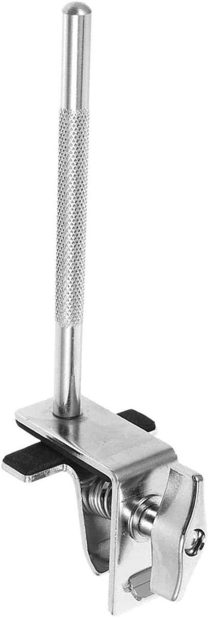 Cowbell Houder - Percussie Accessoire - Drum Monteren - Vilt Gevoerde Klem - 5.2 inch - Zilver