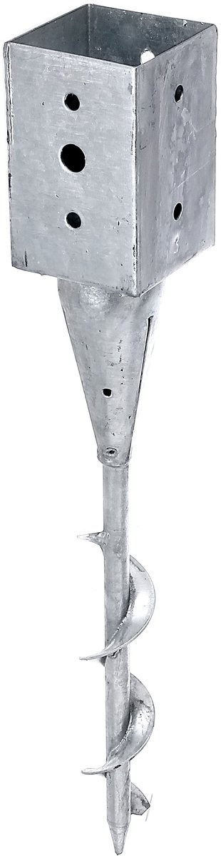 GAH Alberts Beslag Inschroef-paalvoet Breedte houder 91 mm