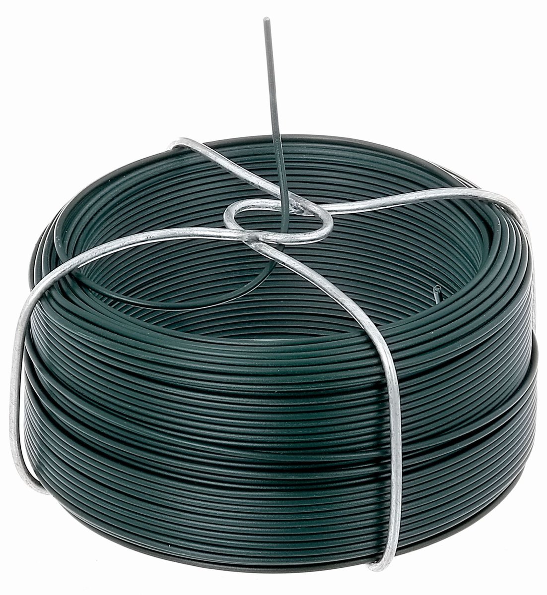 Alberts 530549 draadspoel | verzinkt, groene kunststof coating | draad-Ø 1,4 mm | lengte 50 m | set van 2