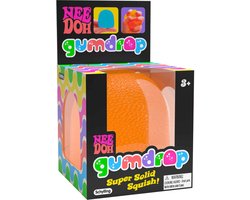 NeeDoh Stressbal - Gum Drop - Oranje - 1 Stuk - Nee Doh Stressballen - Fidget Toys - Gumdrop