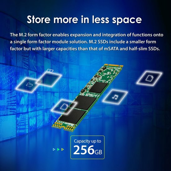 Interne SSD - Opslag Schijf - Snellere Computer - M.2 Vormfactor - 256 GB - Groen van Merkloos — afbeelding 5