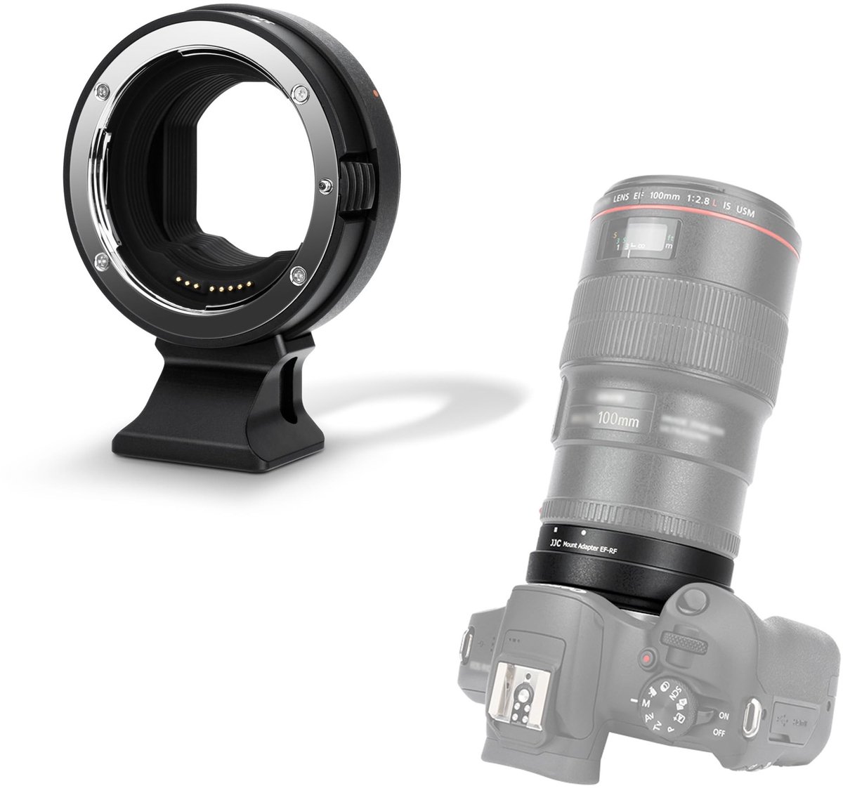SPHProducts - EF naar R AF-adapter - DSLR-lens naar RF-montage - Metalen statiefvoet - Compatibel met Canon R-serie - Lensadapter voor creatiev...