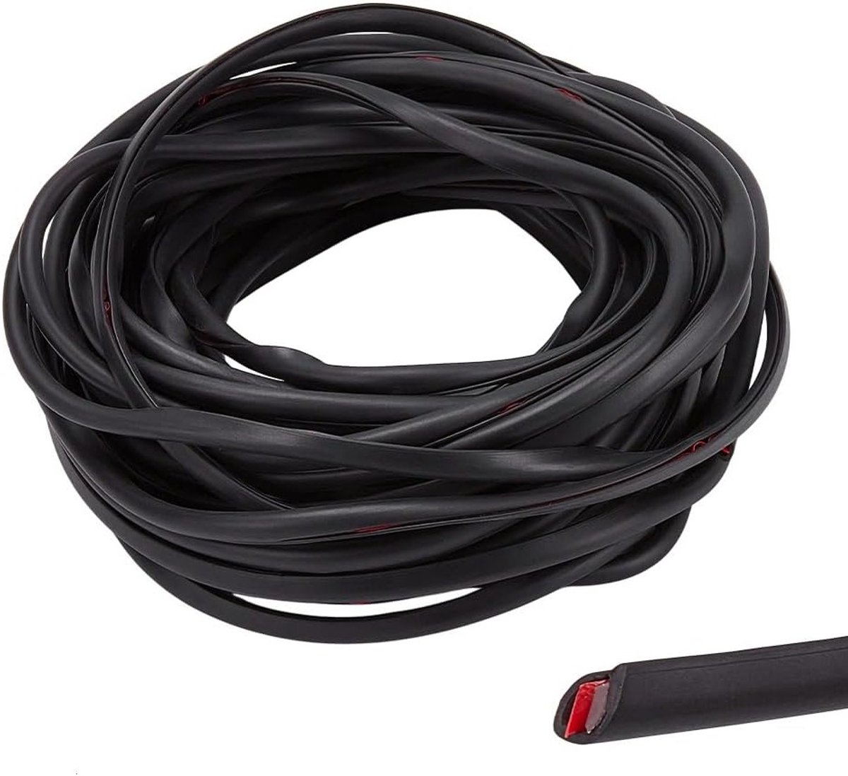 10m Auto Deurrand Beschermers PVC Interieur Moulding Trim 6x4.5mm U Vorm Zelfklevend Zwart voor Sedans, Trucks en SUV's - Bescherming en Veiligheid voor Auto's