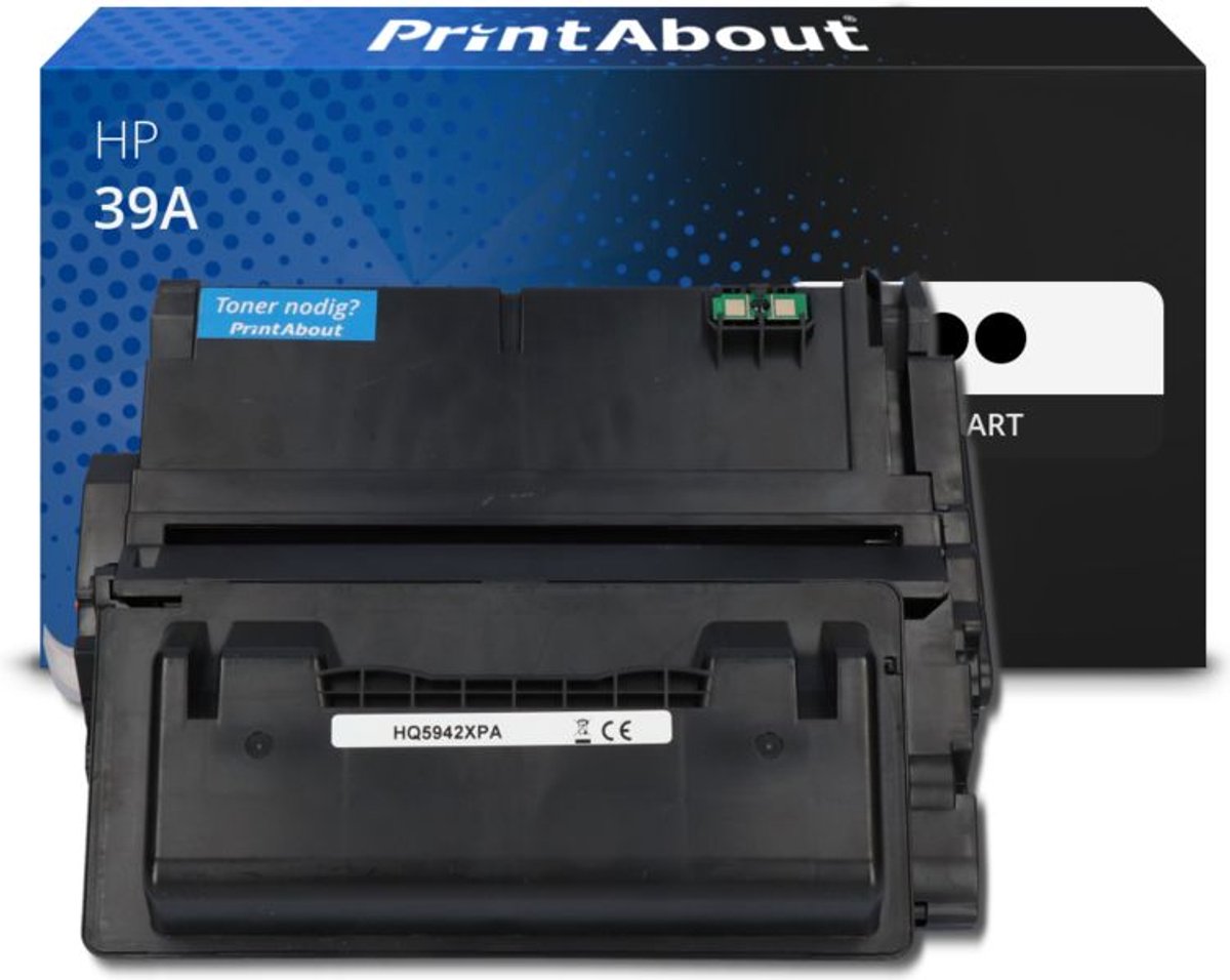PrintAbout - Alternatief voor de HP Q1339A (nr 39A) / Zwart 2 Pack