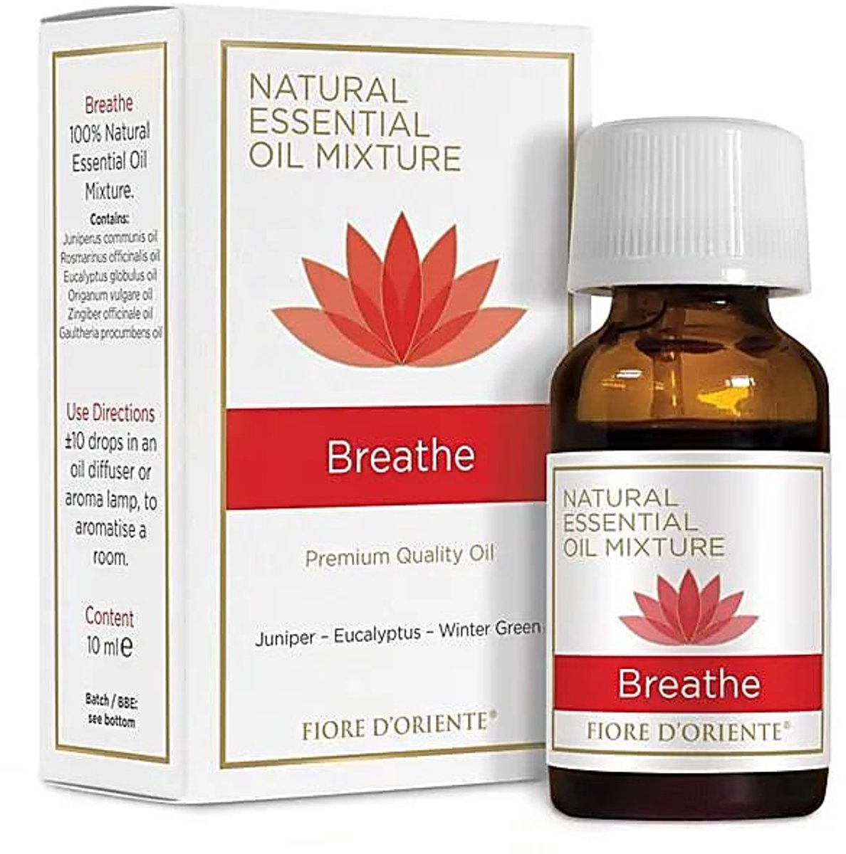 Fiore d'Oriente Biologische etherische olie mix ademen - 10ml - Aromatherapie