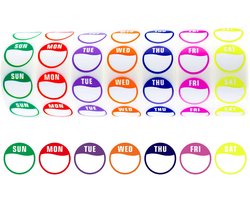 Consumerce® HACCP Stickers - Weekset - Horeca Voedsel Etiketten - Diepvries Houdbaarheidsetiketten - Restaurant - Datum Voedsel