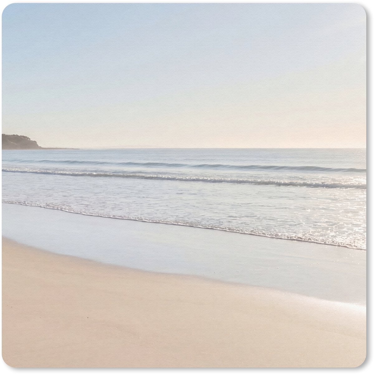 Muismat 30x30 cm - Mousepad Zee - Zon - Zand - Muismatten