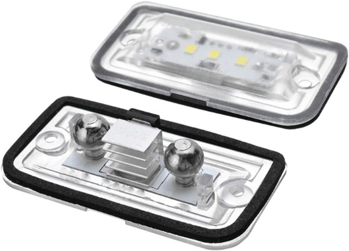 LED Kentekenplaatverlichting - Nummerplaatlampjes LED - Auto Verlichten - Uniforme Verlichting - 2 stuks - Wit