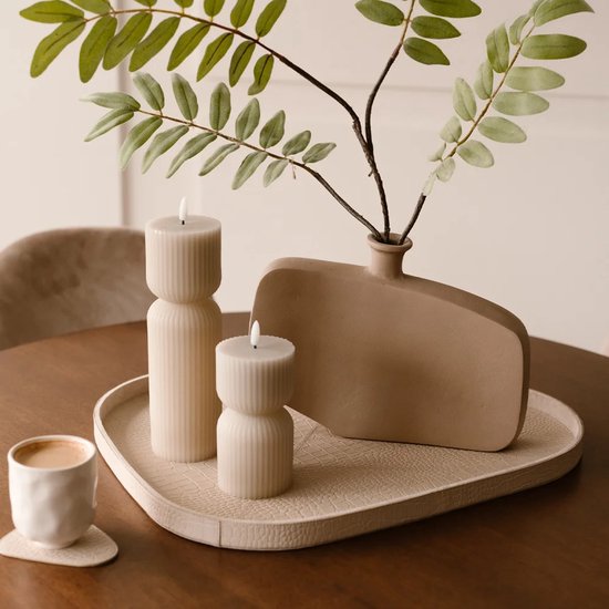 Foto: Chamada sophie leren dienblad organisch croco l beige
