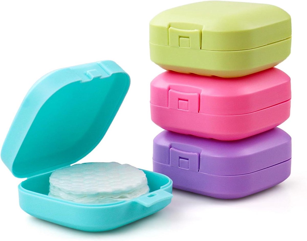 Wattenschijfhouder Vierkant - Make-up Pad Doos - Cosmetica Organiseren - Verdikt PP Materiaal