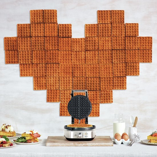 Sage the No-Mess Waffle Brushed Stainless Steel Wafelijzer — afbeelding 3