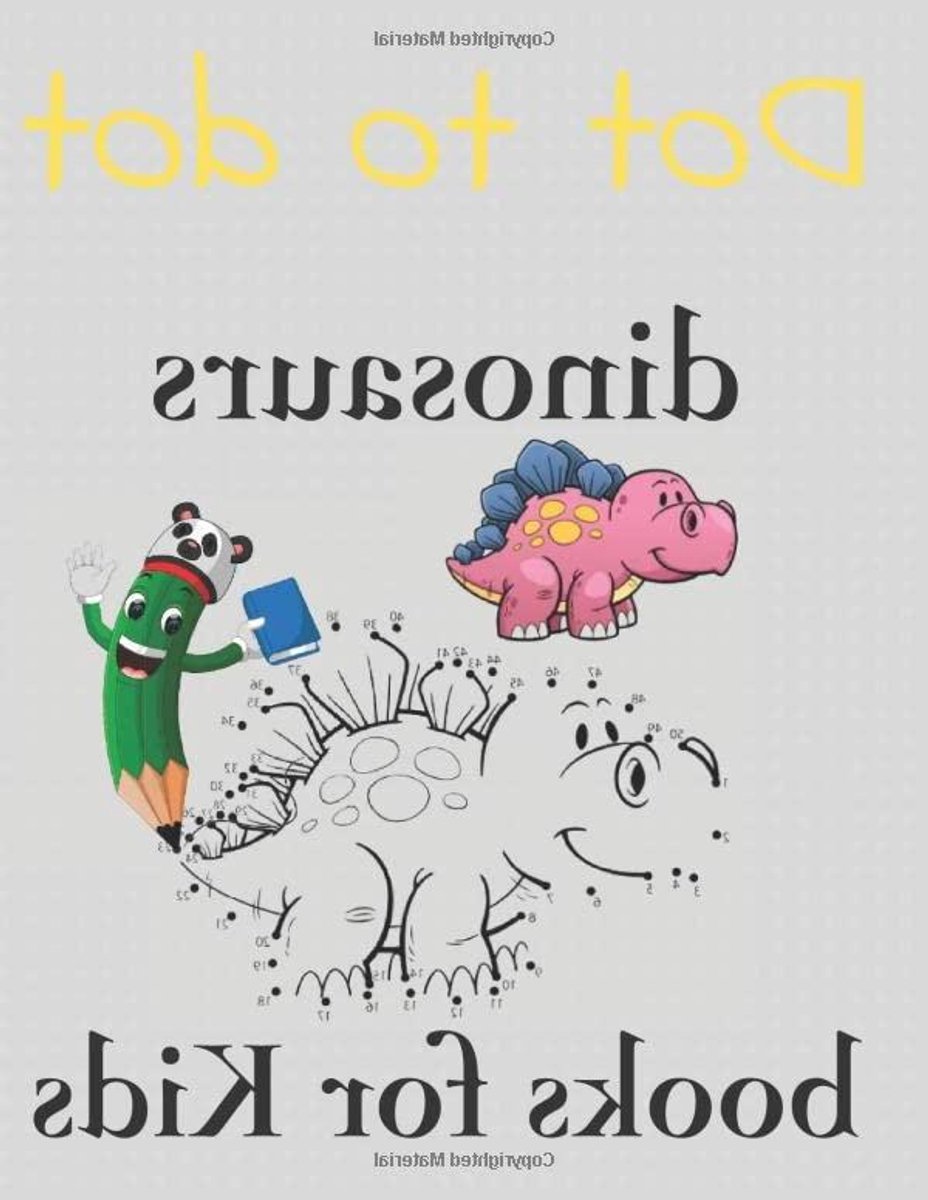 Dino Dot-to-Dot Boek - Puzzelboek Kinderen - Leren en Plezier - Grote Puzzels - 2159 x 2794 cm - Niet gespecificeerd