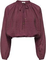 Jacqueline de Yong Blouse Jdypaige L/s Top Wvn 15377571 Oxblood Red Dames Maat - L