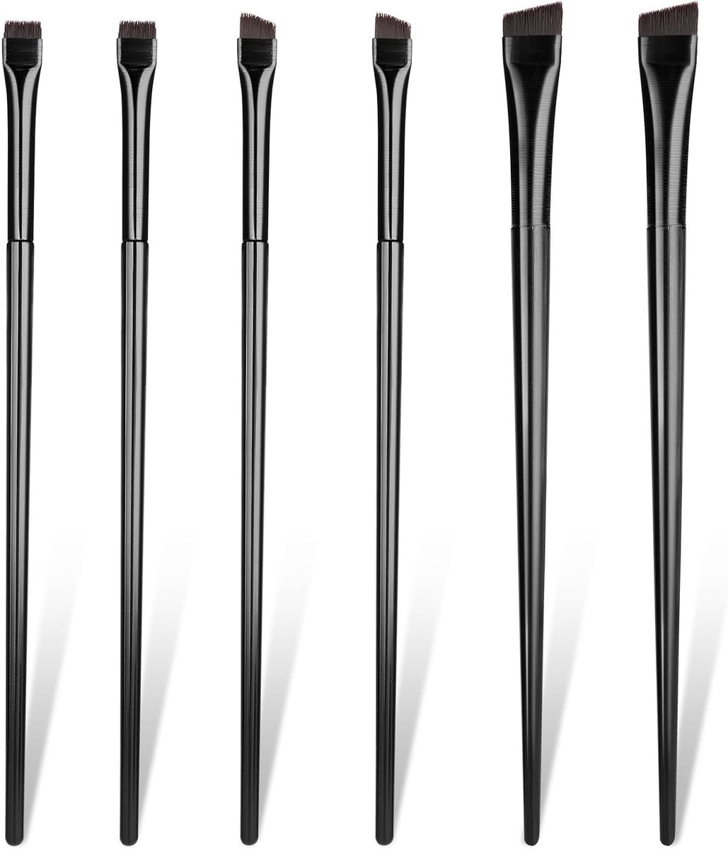 Professionele Make-upkwasten Set voor Oogmake-up - 6-delige Set met Eyeliner, Wenkbrauw en Oogschaduw Applicators