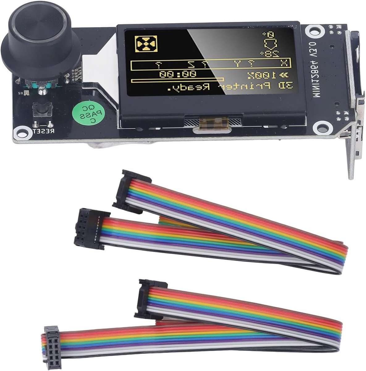 LCD Smart Display - Controller Scherm - 3D Printen - RGB Achtergrondverlichting - 128x64 - Zwart