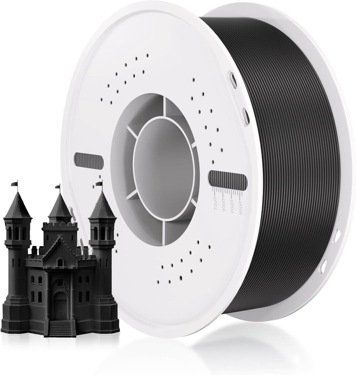 PLA Filament - 3D Printmateriaal - 3D Prints Maken - Hoge Printsnelheid - 1.75 mm - Zwart