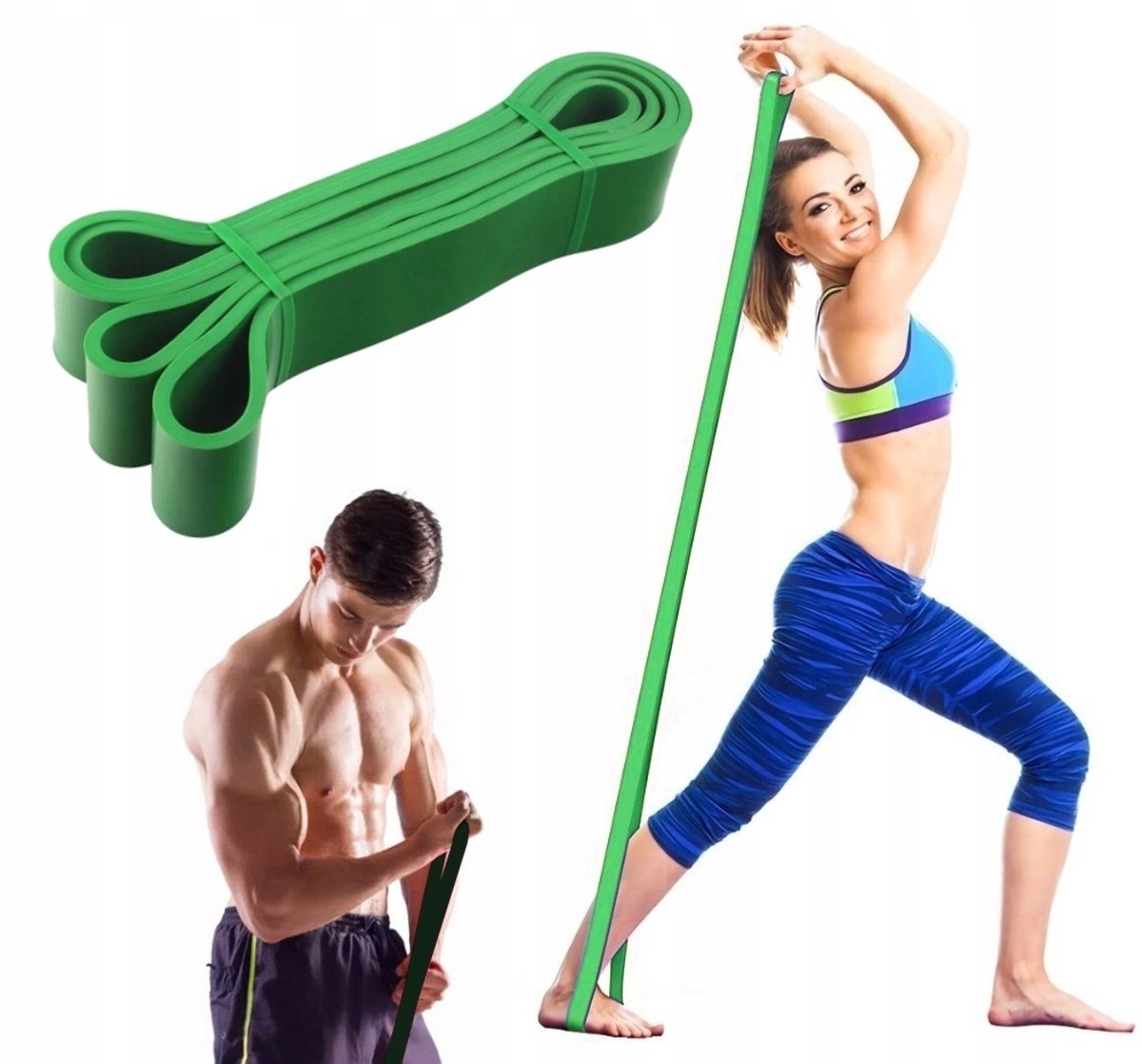 Tojato Power Band - Weerstandsband - 23-57 kg - Groen - Latex