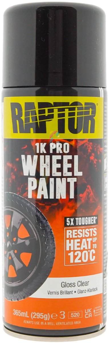Raptor Wheel Paint - Velgen Verf BLANKE LAK spuitbus 400ml