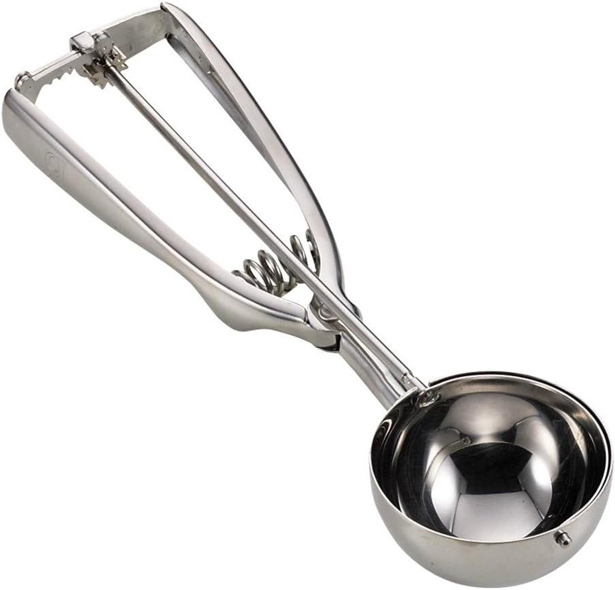 IJs Schep - IJsschep Roestvrij Staal - Desserts Maken - Ergonomische Handgreep - 60 ml - Zilver