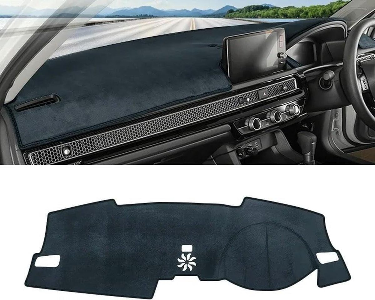 Dashboard Cover - Dashmat Tapijt - Auto Interieur Beschermen - Zelfnivellerend - Voor Honda Civic 11 - Grijs