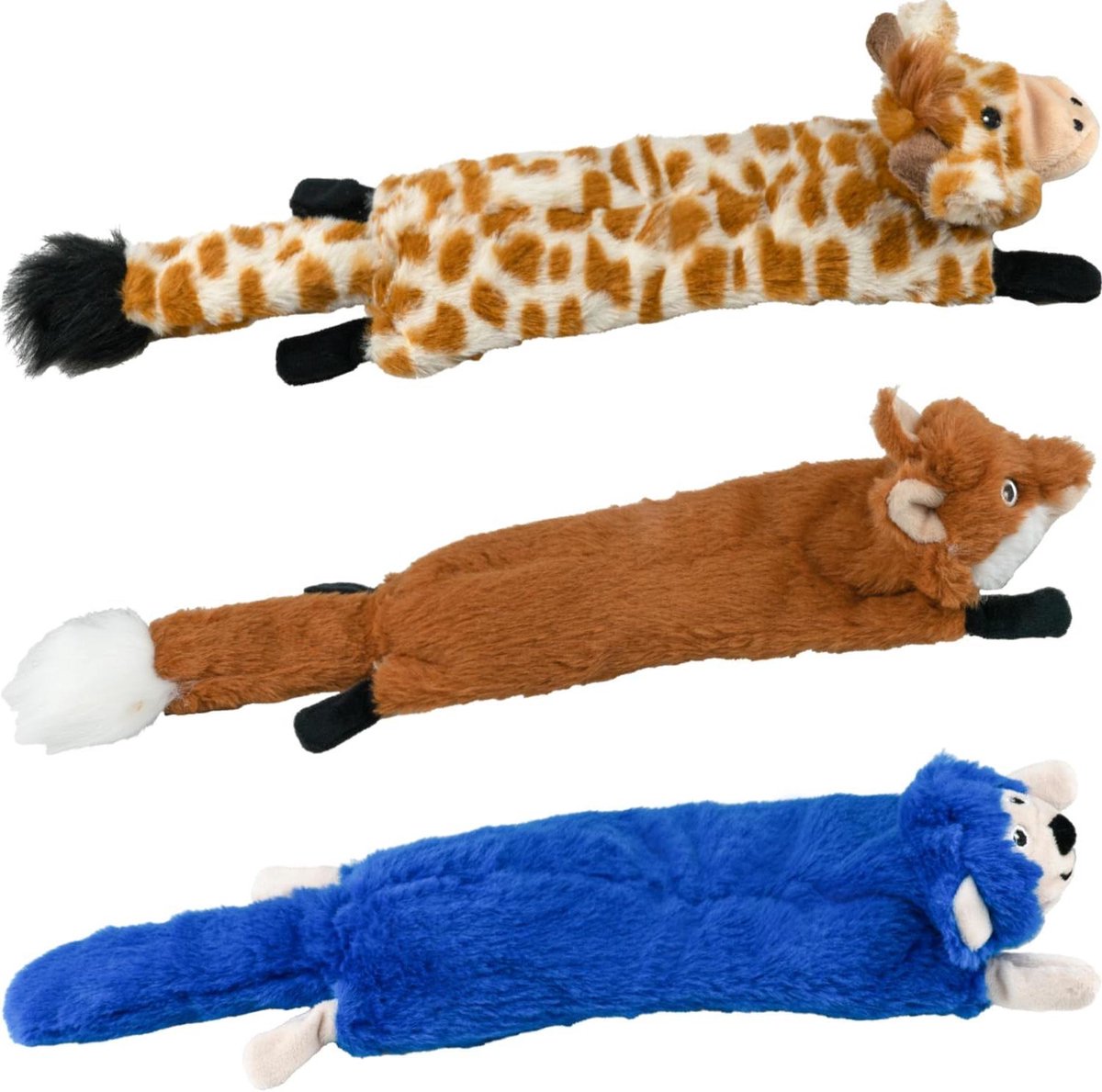 Honden Speelgoed 3 Stuks - Kauw Speelgoed - Hond Bezig Houden - Zonder Vulling - Medium - Multicolor