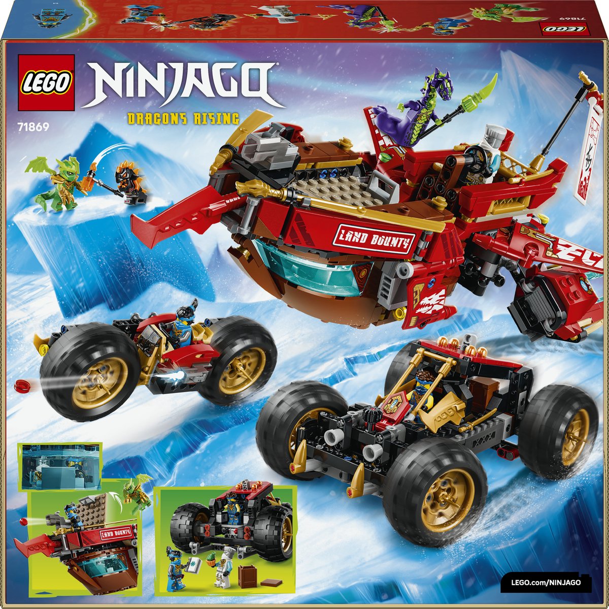 LEGO NINJAGO Land-Bounty Bouwpakket met Truck Speelgoed voor Kinderen 71869 – foto 5
