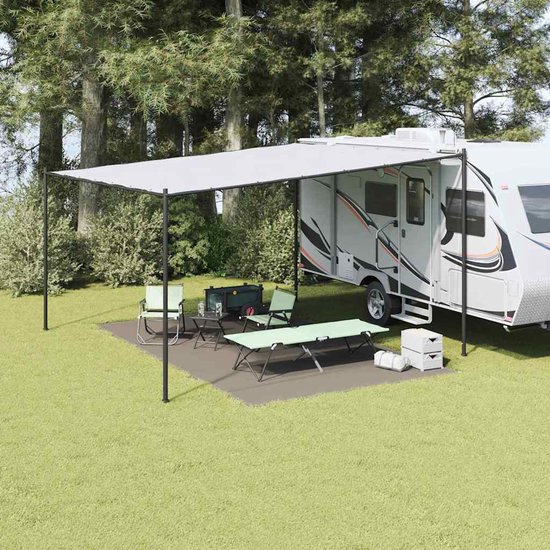 vidaXL - Tenttapijt - Lichtgrijs - 500 - × - 300 - cm - Polyetheen van Vidaxl — afbeelding 2