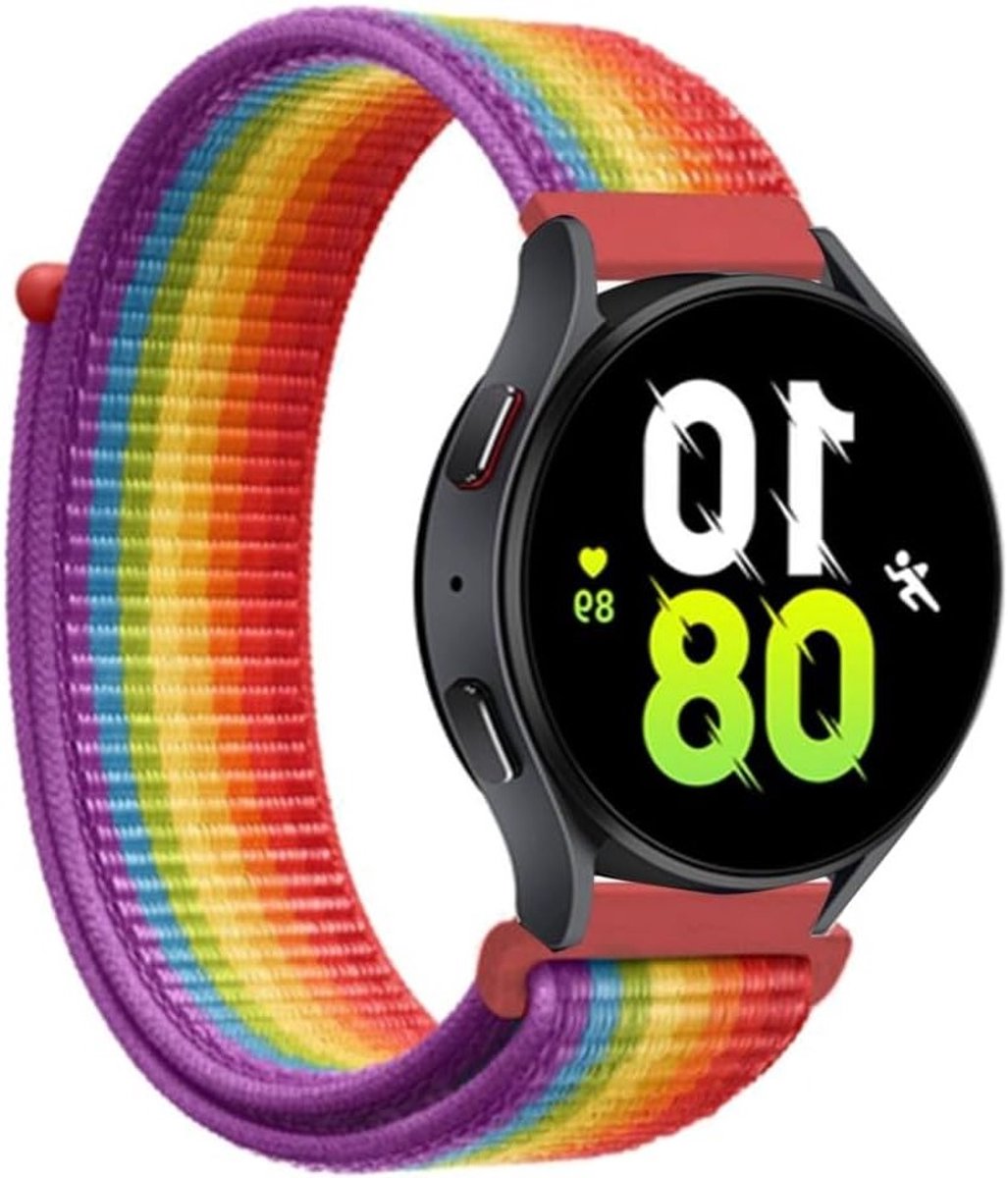 Verstelbare 20 mm Horlogeband van Zacht Nylon voor Sporthorloges, Geschikt voor Garmin Forerunner en Vivoactive Modellen, Duurzaam en Comfortabel