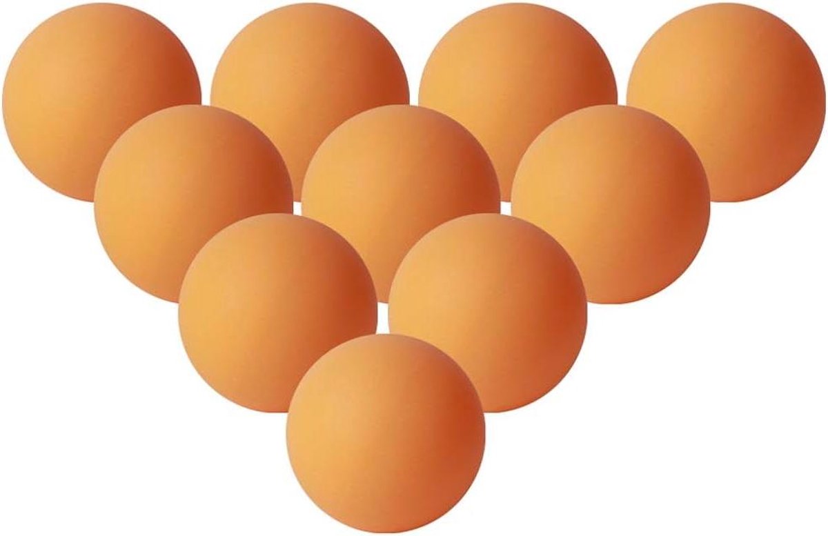 Tafeltennisballen - Pingpong ballen - Wedstrijd spelen - Naadloos ABS materiaal - 10 stuks - Geel