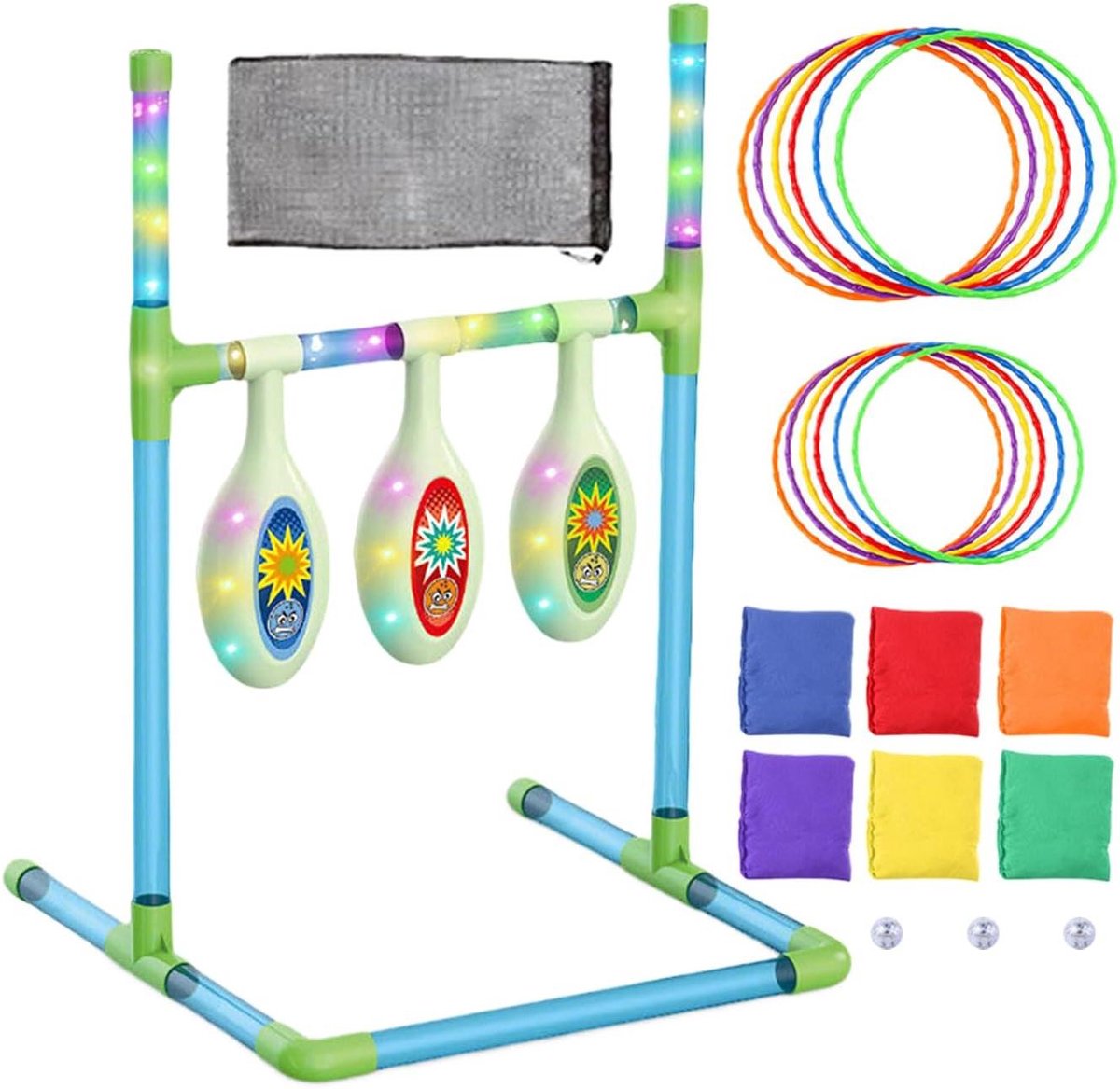 Werpspel Set - Toss Game - Actief Spel - Dubbel Speelplezier - 48 cm Breed - Veelkleurig