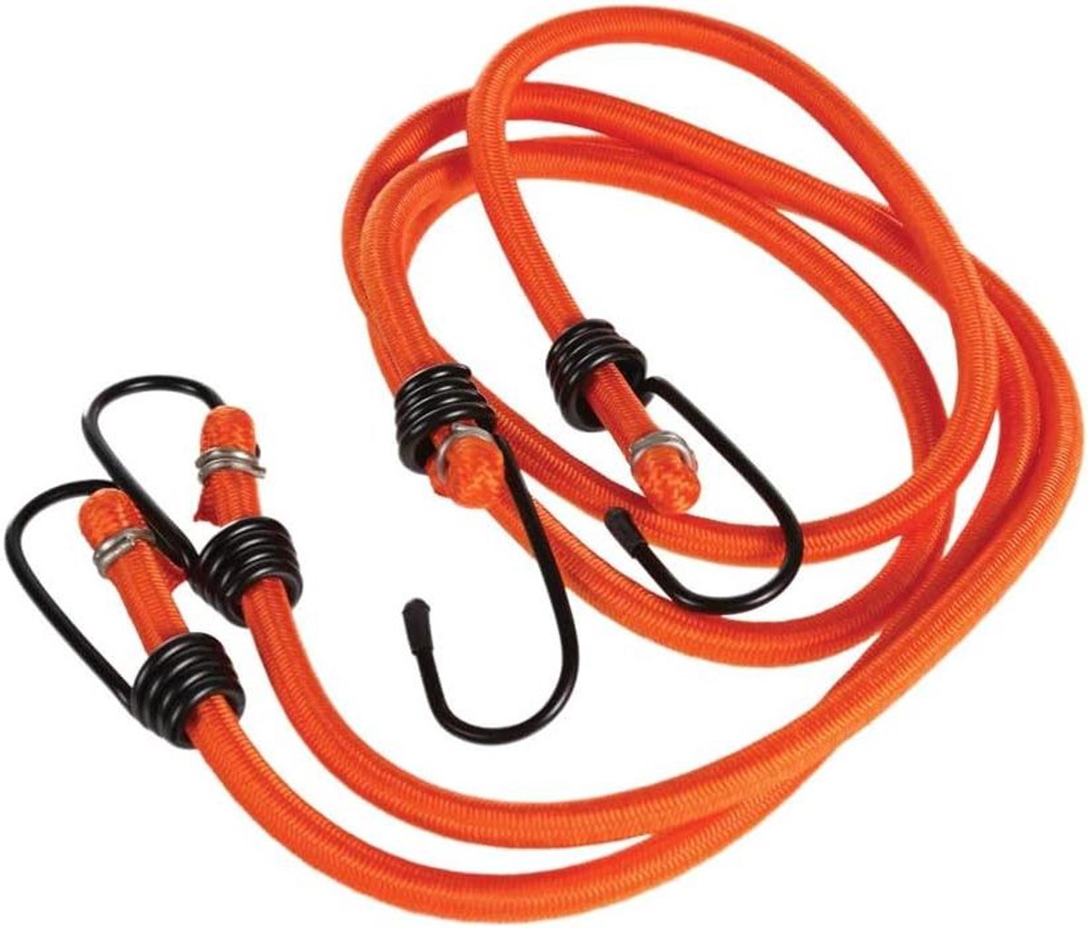 Bagagebinder - Spanband Bungee - Bagage Beveiligen - Met Haken - 90 cm - Oranje