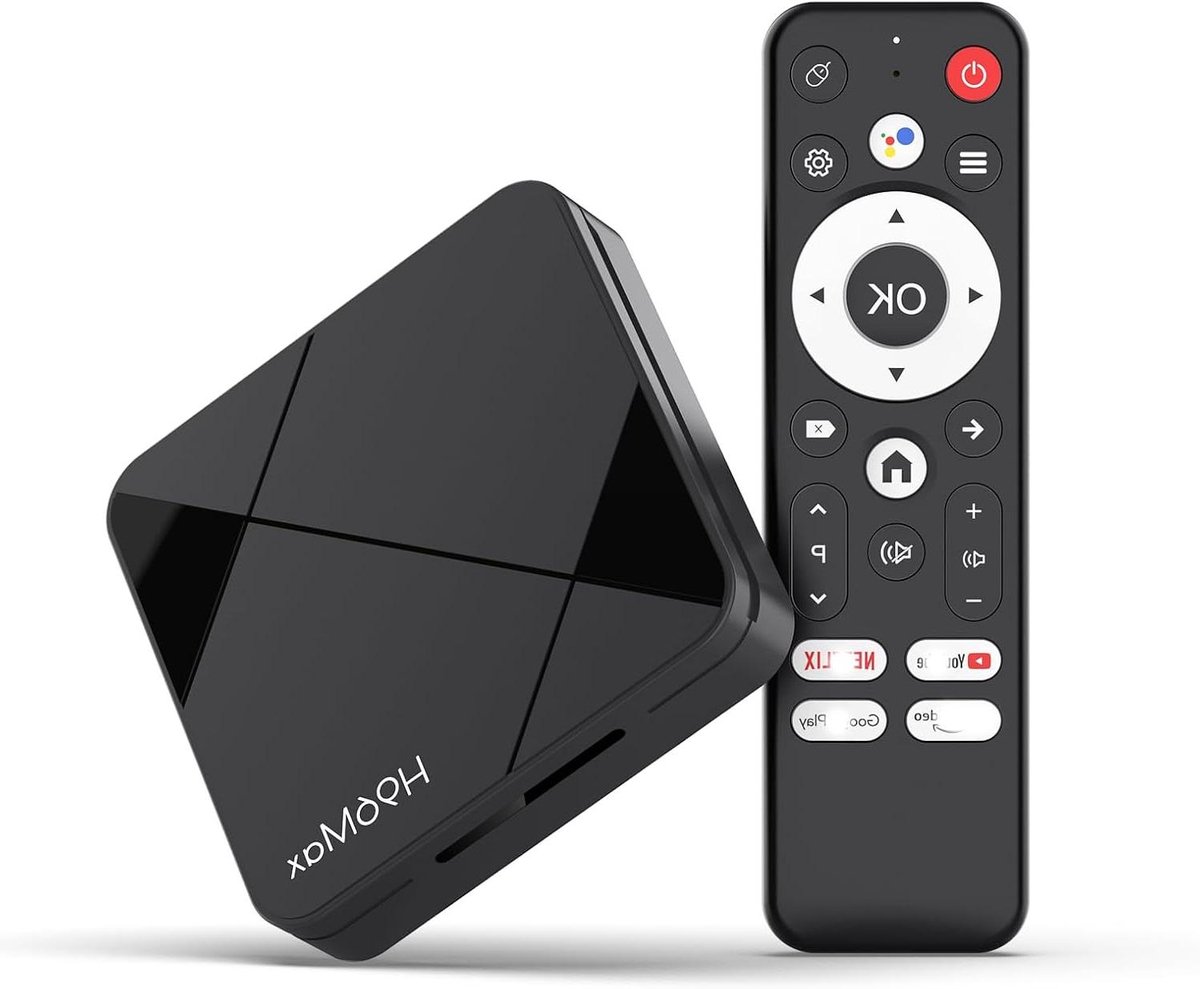 Smart TV Box - Android TV Stick - Films Kijken - Android 14.0 ATV OS - 16GB Opslag - Zwart