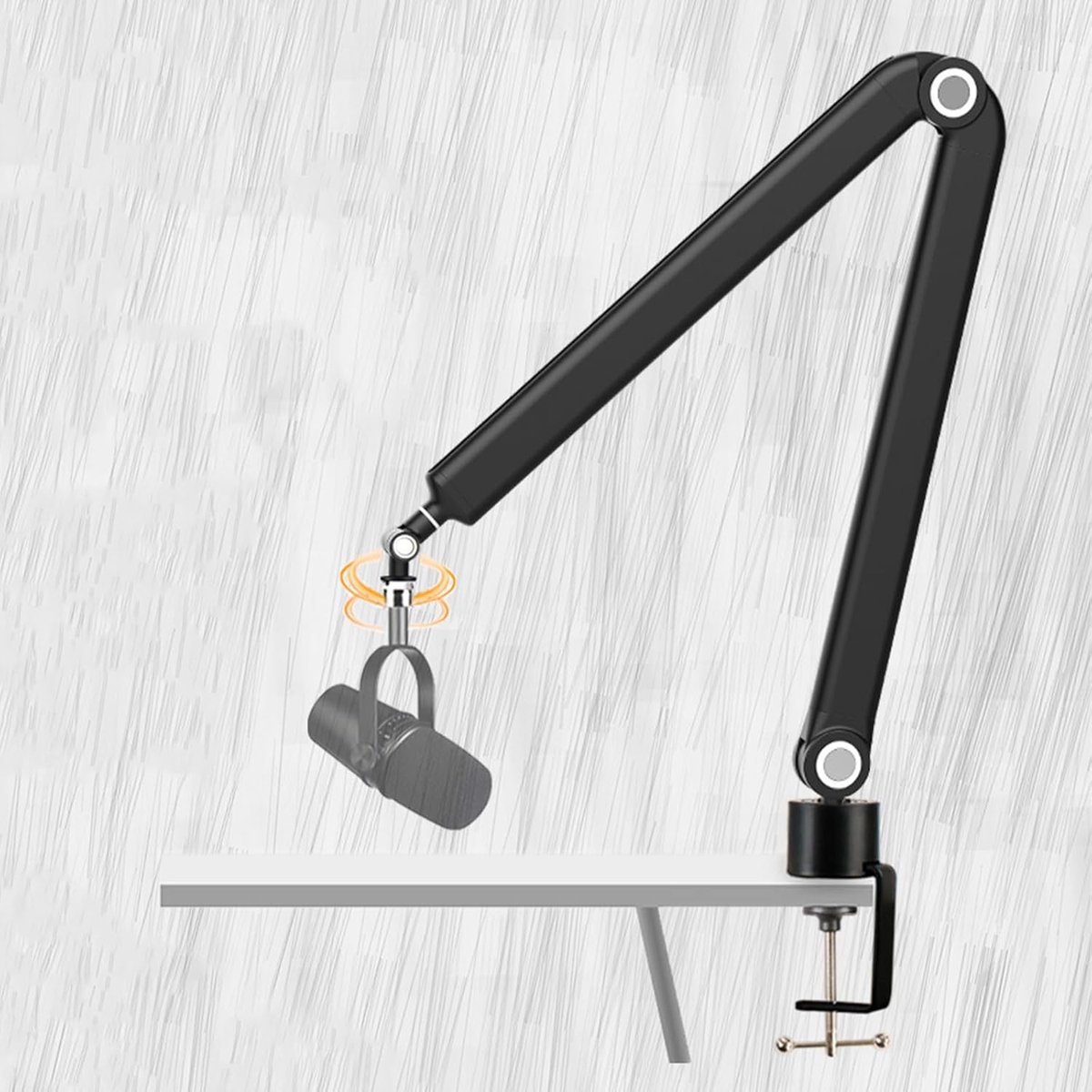 Microfoon Arm Stand - Boom Arm Mic Stand - Voice-over Opnames - 360 Graden Roterend