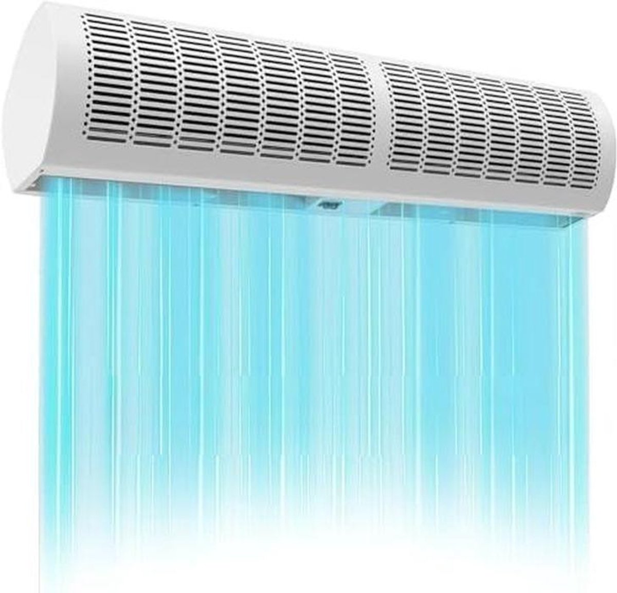 Luchtgordijn Deurventilator - Wandgordijn Krachtige Wind - Klimaatbeheersing Binnen - Variabele Windsnelheid - 60CM - Wit