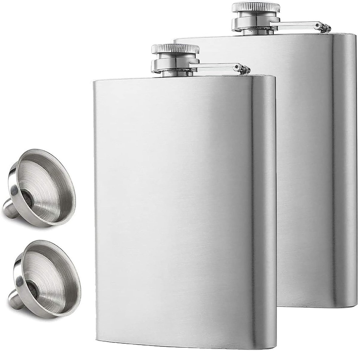 RVS Heupfles met Trechter - 2.8 OZ - Ideaal voor Reizen, Feestjes en Outdoor Activiteiten