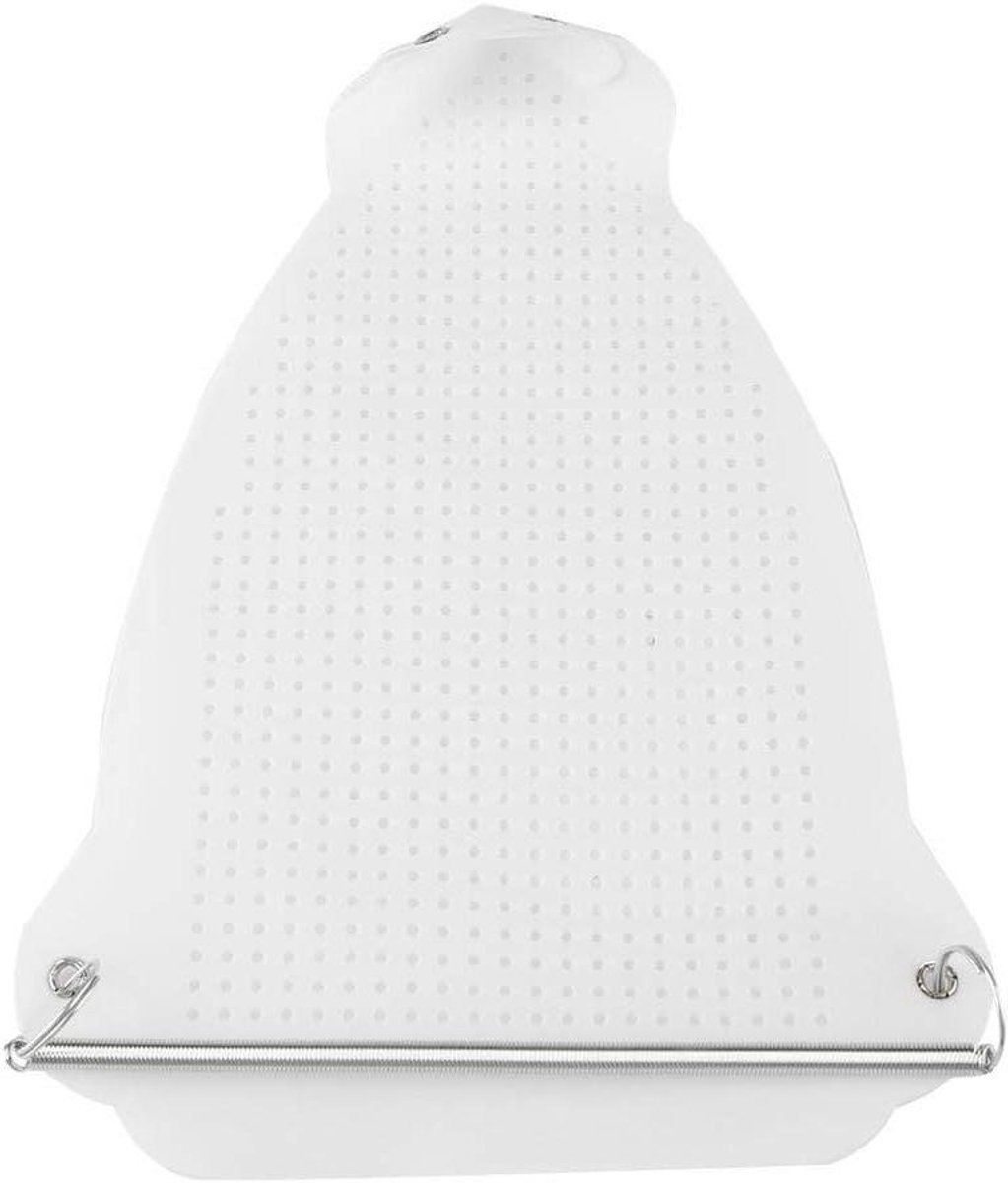 Strijkijzer Schoen - Strijkzool Beschermer - Kleding Strijken - Antiaanbaklaag - 23x15.5 cm - Zilverkleurig