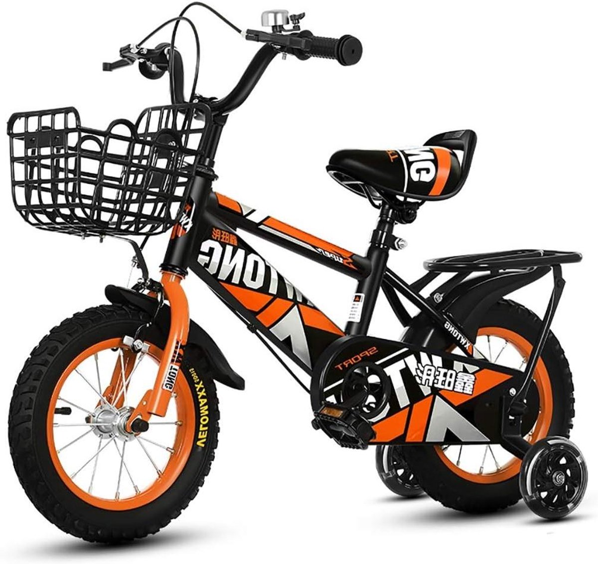 Kinderfiets sfiets sfiets Leren fietsen buiten Veilige driewieler structuur 16 inch Kleur C