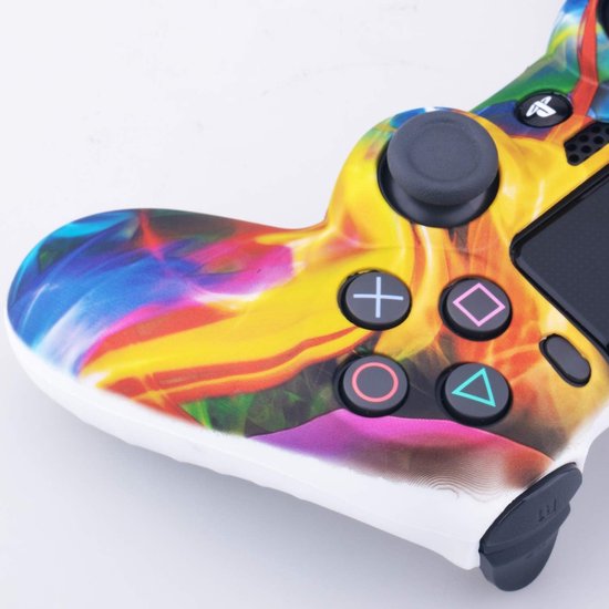 Controller Skin - Beschermhoes Grips - Gaming - Water Transfer Print - 1 Stuk - Regenboog — afbeelding 2