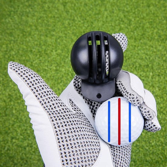 Golfbal Uitlijning Tool - Ball Marker Clip - Golfspel Verbeteren - Dubbelzijdige Markering - 7.09 inch lengte - Zwart — afbeelding 4