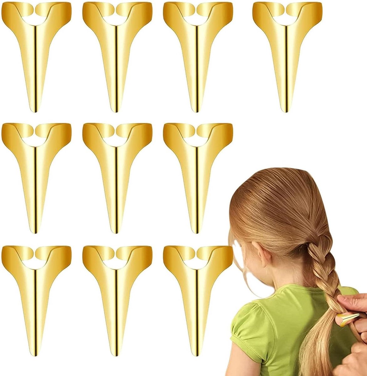 Haarstyling Ringen - Vlechtringen Haar - Haar Vlechten - Verstelbaar Metaal - 10 Stuks - Zilverkleurig