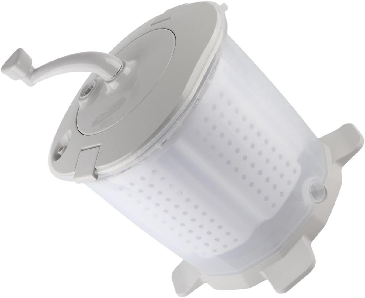Handmatige Wasmachine Draagbare Wasmachine Kleine Wasjes Doen Zonder Elektriciteit 41 x 35 x 35 cm Grijs