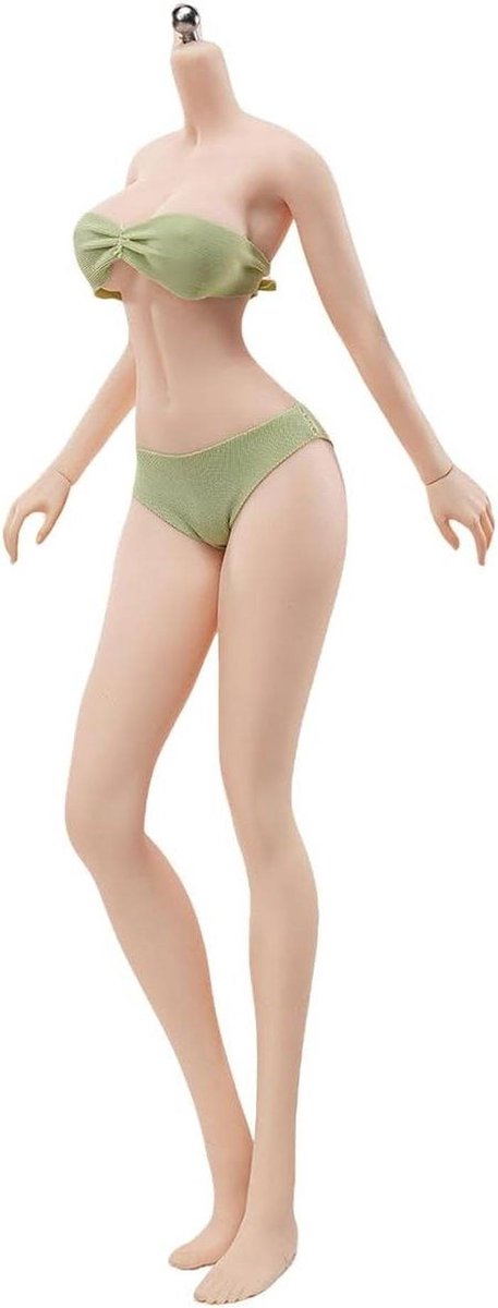 Actiefiguur Lichaam - Vrouwelijk Figuur 1/6 Schaal - Personages Creëren - Naadloos Ontwerp - 28 cm - Bleke Huid