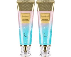 BodyAccel Niacinamide Whitening Toothpaste Tandpasta - Natuurlijke whitening tandpasta met niacinamide, milde formule voor wittere tanden en een frisse adem, verpakking van 2