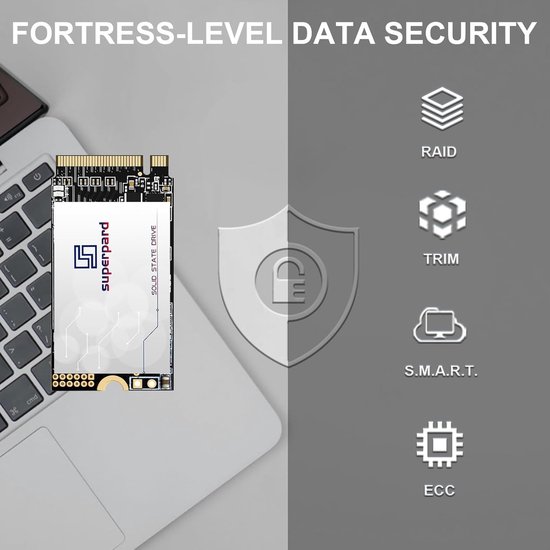 Interne SSD - Solid State Drive - Laptop Prestaties Verbeteren - NVMe PCIe Gen3.0x4 - 1 TB - M.2 2242 van Merkloos — afbeelding 4