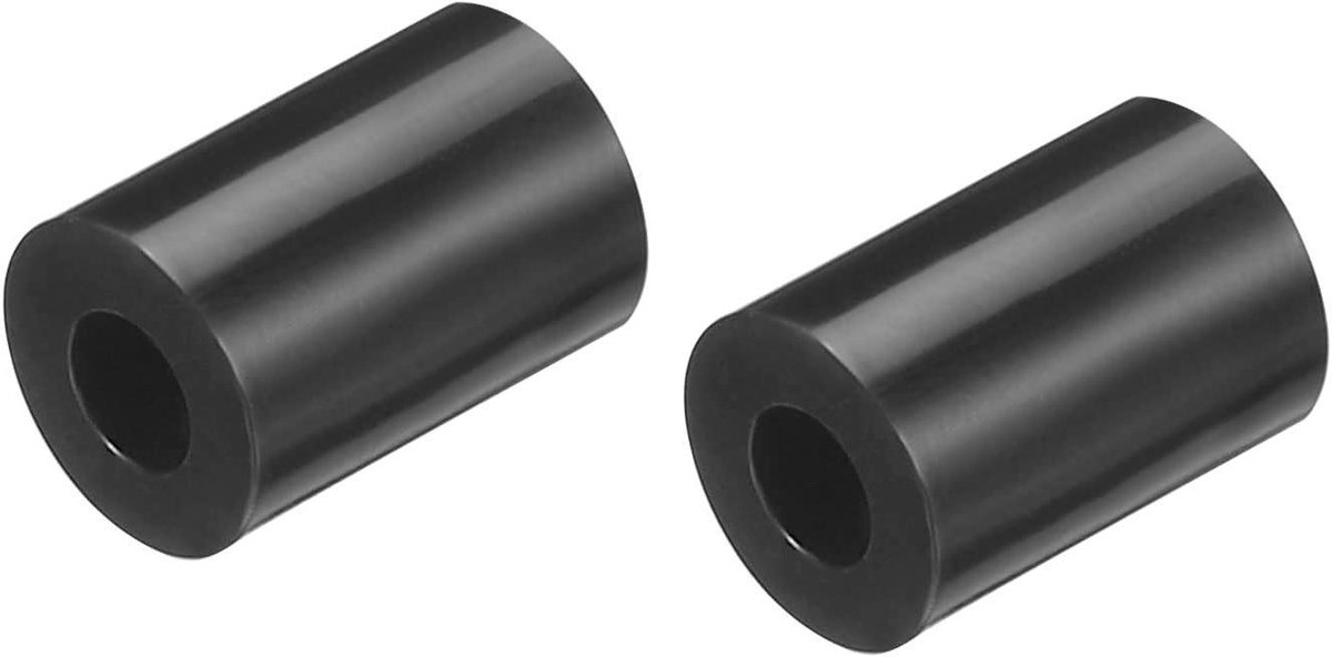 Afstandsbussen Nylon - Spacer Ring - 3D Printer Montage - Corrosiebestendig Materiaal - 3.2mm Binnendiameter - Zwart